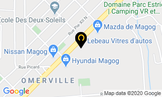 Lebeau Vitres D'autos in Magog map