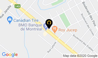 Lebeau Vitres D'autos in Drummondville map