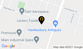Leclerc Foods Ltd in Brossard map