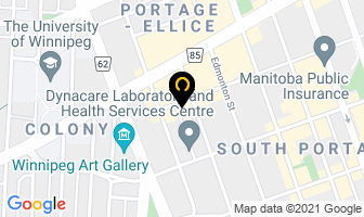 Leegals Express Legal Services in Winnipeg map