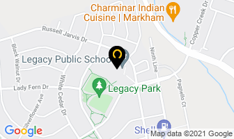 Legacy Public School in Markham map