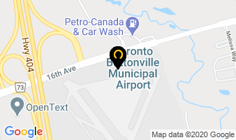 Leggat Aviation in Markham map
