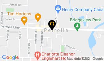 Leisure Lane in Petrolia map