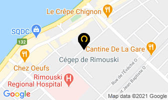 L'enfant Du Fleuve Inc in Rimouski map