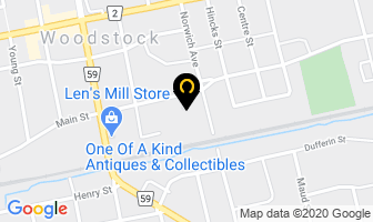 Len's Mill Store in Woodstock map
