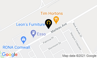 Leon's Furniture in Cornwall map