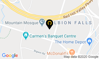 Leon's Furniture in Hamilton map