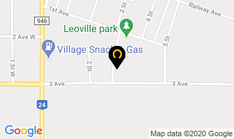Leoville Community Hall in Leoville map