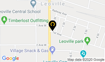 Leoville Grocery in Leoville map