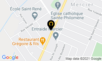 Leroux E & Fils Enr in Mercier map
