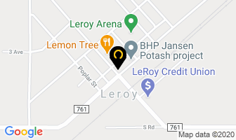 Leroy Hotel Motel in Leroy map
