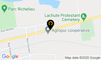 Les Aliments Lebel Inc in Lachute map