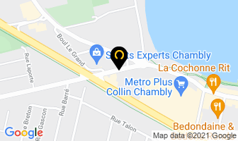 Les Arpents Verts in Chambly map