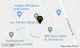 Les Ateliers Beau Roc Inc in Ladysmith map