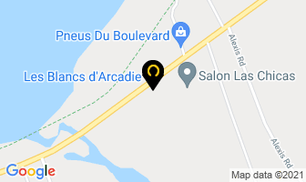 Les Blancs D'arcadie in Caraquet map