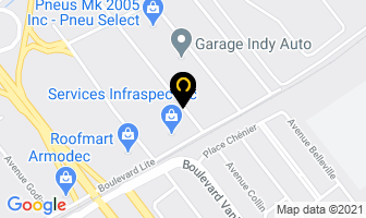 Les Brasseurs P R Inc in Laval map