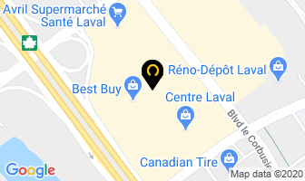 Les C&eacute;dres Centre Laval in Beauharnois map
