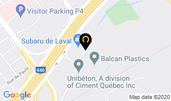 Les Contr&ocirc;les Ac Inc in Laval map