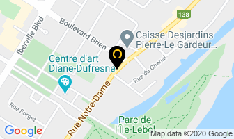 Les Cours Du Chemin Du Roi in Repentigny map