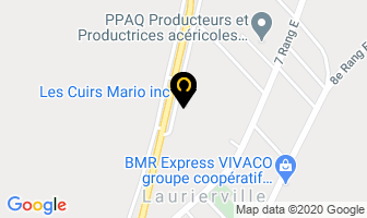 Les Cuirs Mario Inc in Laurierville map