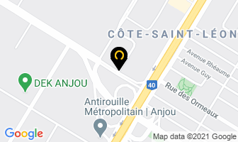 Les Entrep&ocirc;ts Fruigor in Anjou map