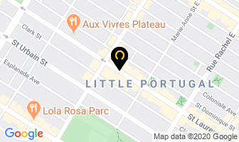 Les Evades Inc in Montreal map