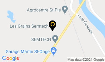 Les Grains Semtech Inc in Saint-Pie-de-Guire map