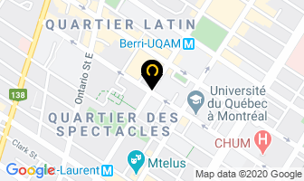 Les Id&eacute;es Heureuses in Montreal map