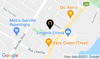 Les Immeubles Norive Inc in Repentigny map