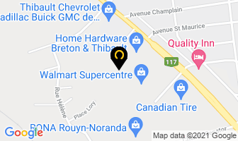Les Immeubles Pierfran Inc. in Rouyn-Noranda map