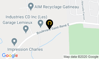 Les Industries C D Inc in Gatineau map