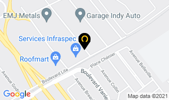 Les Placements Synair Inc in Laval map