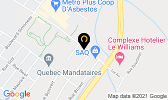Les R&eacute;sidences De L'or Blanc in Asbestos map