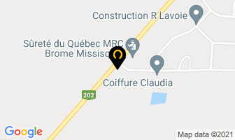 Les Roulottes in Dunham map