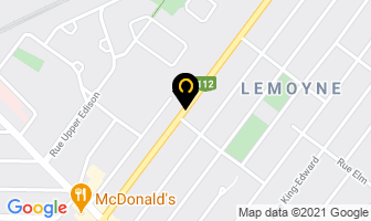 Les Vehicules Electriques Longueuil in Lemoyne map