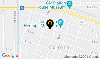 Leson's Funeral Home in Canora map