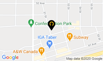 Leth Farms Ltd in Taber map