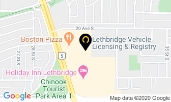 Lethbridge Vehicle Licensing & Registry in Lethbridge map