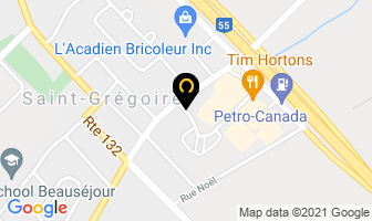 Levasseur Andr&eacute; in Bécancour map