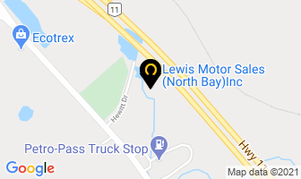 Lewis Motor Sales in North Bay map