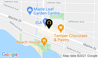 Libations Dundarave in West Vancouver map