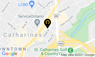 Liberty Bicycles in St. Catharines map
