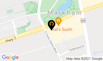 Liberty Cleaners in Markham map