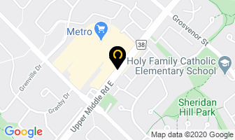 Liberty Counselling in Oakville map