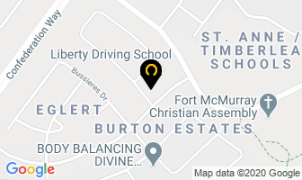 Liberty Driving School in Fort McMurray map