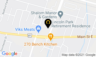 Lincoln Park Retirement Residence in Grimsby map
