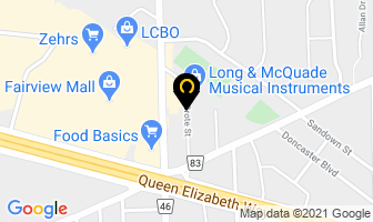 Linda Martin Physiotherapy in St. Catharines map