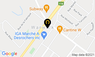 Linda Rioux Assurances in Warwick map