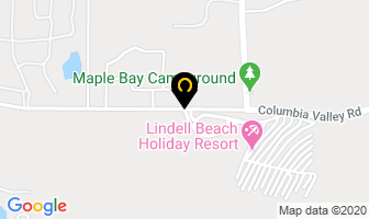 Lindell Beach Holiday Resort in Fraser Valley A map
