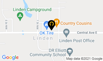 Linden Ag Foods in Division No. 5 map